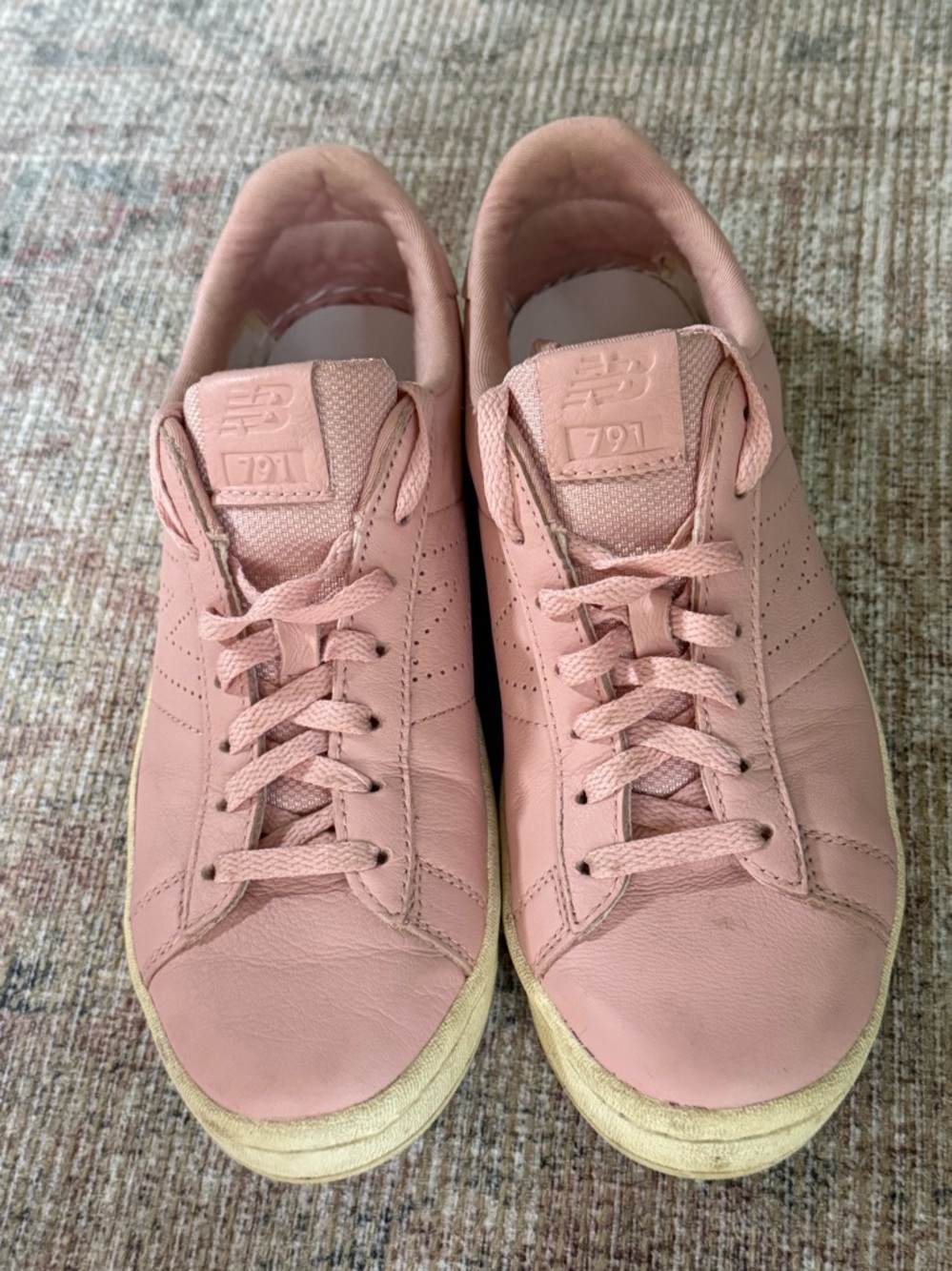 New Balance 791 Pink Leather Sneakers